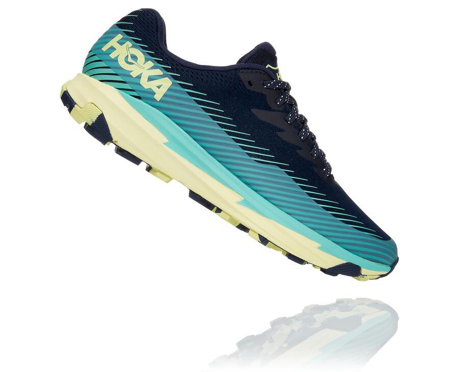 Hoka One One Trailove Tenisky Damske Čierne/Mätové - Torrent 2 - 54102-FZLB